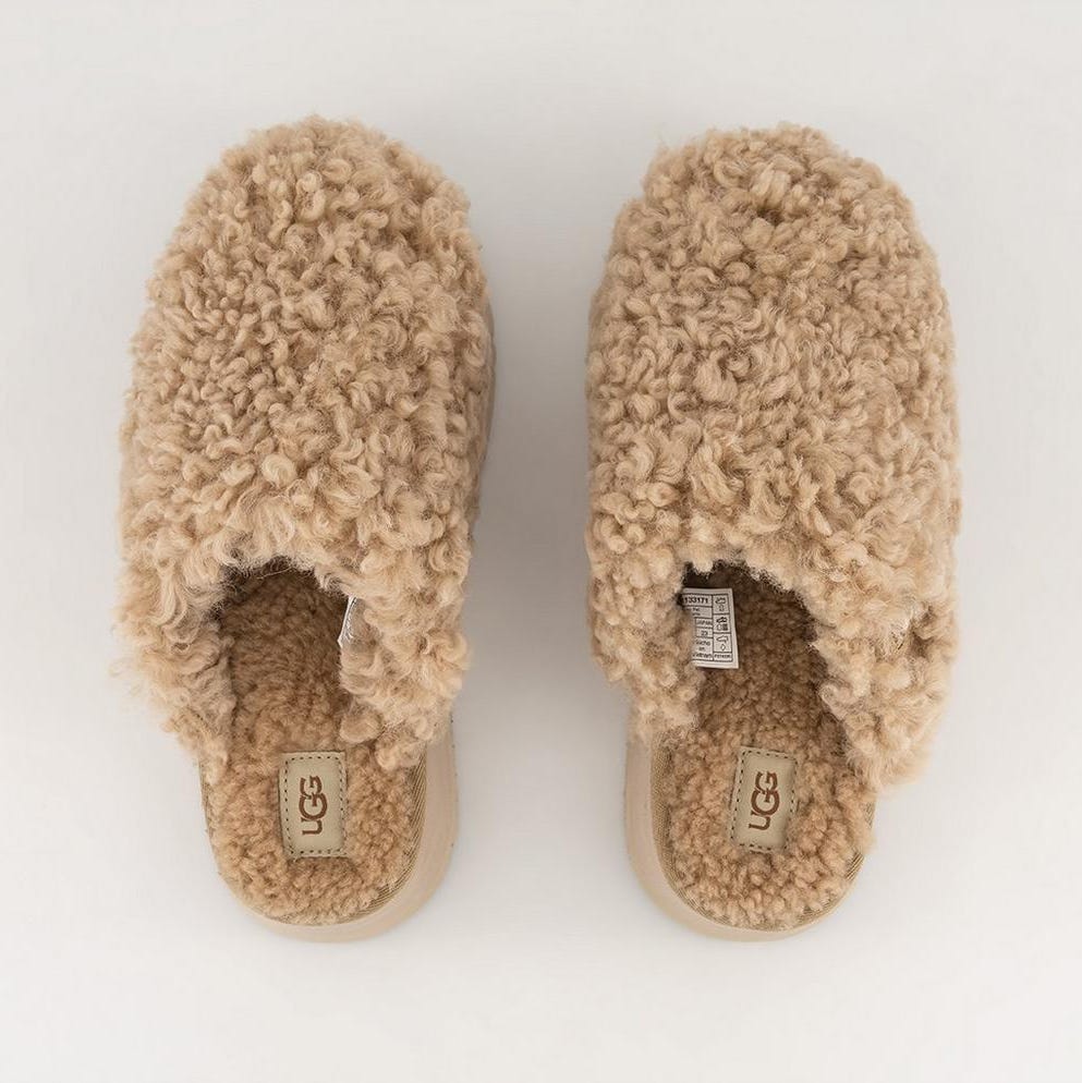 Maxi Curly Platform Slippers